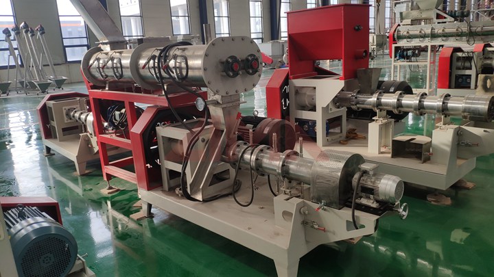 dry type Crappie feed pelletizer machine in South Korea